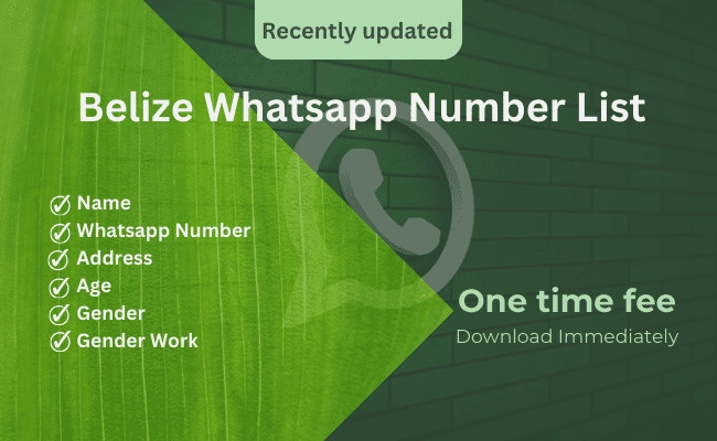 Belize WhatsApp Number List