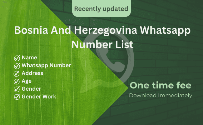 Bosnia and Herzegovina WhatsApp Number List