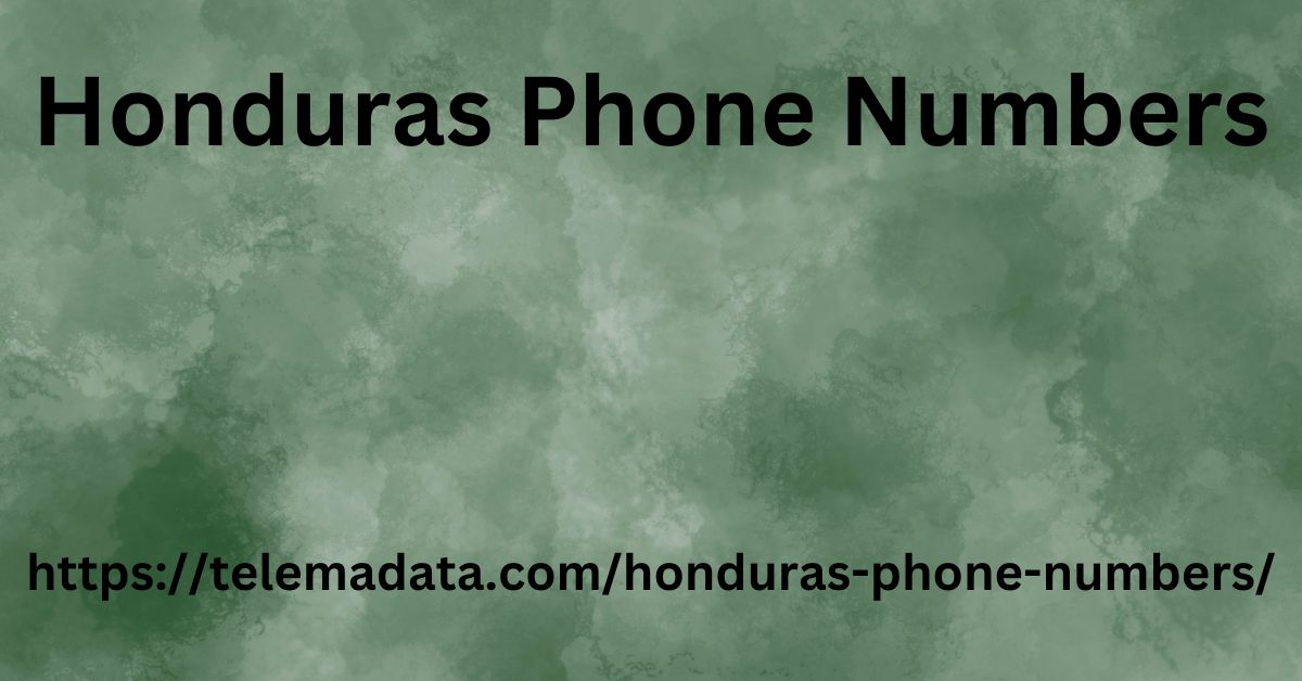 Honduras Phone Numbers