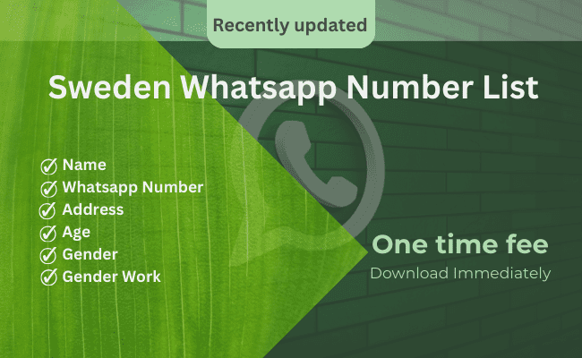 Sweden WhatsApp Number List